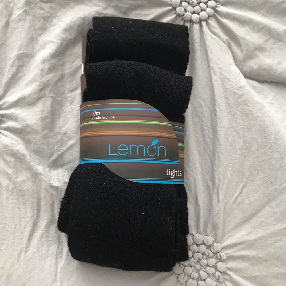 NWT Lemon (Pattern Design Tights)